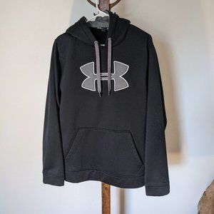 Men's Under Armour Fleece Big Logo Hoodie, Black, Size Large